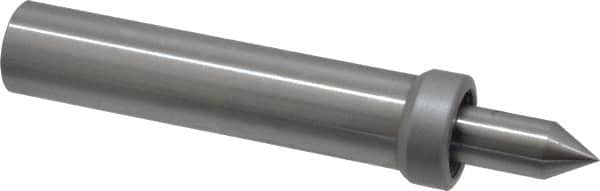 Concentric - Straight Shank, Live Center - 3,000 Max RPM, 0.378" Point Diam, 0.88" Point Len, 274 Lb Max Workpiece, Standard Point - Exact Tooling