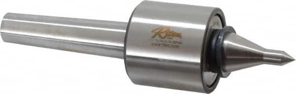 Riten - MT3 Taper Shank, 2-1/8" Head Diam 3,400 Lb Capacity Live Center - 6,000 Max RPM, 2" Head Length, 3/8" Point Diam, 2" Point Len, 310 Lb Max Workpc, 2" Tip Diam, Long Point - Exact Tooling