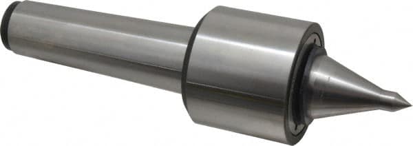 Riten - MT5 Taper Shank, 3-1/16" Head Diam 6,800 Lb Capacity Live Center - 5,000 Max RPM, 2-25/32" Head Length, 1/2" Point Diam, 2-5/8" Point Len, 1,100 Lb Max Workpc, 3/4" Long Tip, 2-1/2" Tip Diam, Long Point - Exact Tooling