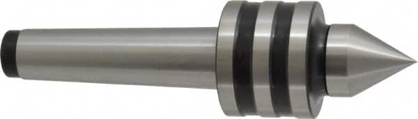 Interstate - MT3 Taper Shank, 1-47/64" Head Diam 858 Lb Capacity Live Center - 1-11/32" Head Length, 1-1/16" Point Diam, 1.4531" Point Len, 650 Lb Max Workpc, 6-1/4" OAL, Standard Point - Exact Tooling