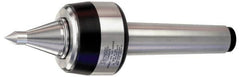 Royal Products - MT6 Taper Shank, 4" Head Diam 8,420 Lb Capacity Live Center - 3,500 Max RPM, 3.15" Head Length, 2" Point Diam, 3" Point Len, 2,420 Lb Max Workpc, 13-29/32" OAL, 3/4" Tip Diam, Long Point - Exact Tooling