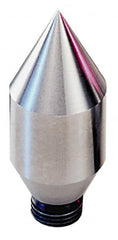 Royal Products - 5/8-18" Thread, 1 & 2 MT Taper, 2" Point Diam, Tool Steel Lathe Extended Point - 1-21/32 & 1-11/16" OAL - Exact Tooling