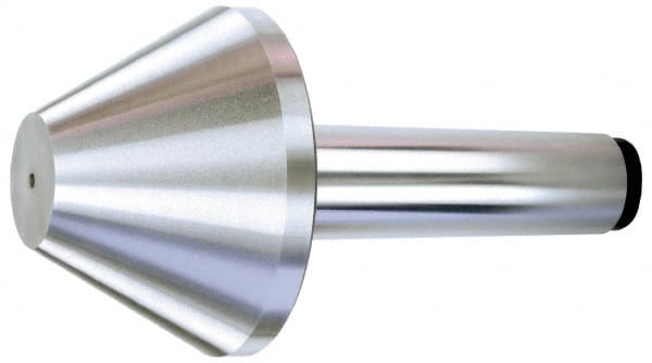 Royal Products - MT5 Taper Shank, 5.15" Head Diam 4,595 Lb Capacity Live Center - 4,000 Max RPM, 3-3/16" Head Length, 2" Point Diam, 3.17" Point Len, 1,145 Lb Max Workpc, 8-7/8" OAL, Bull Nose Point - Exact Tooling