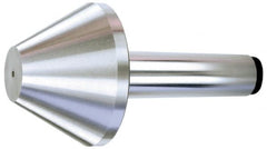 Royal Products - MT5 Taper Shank, 5.15" Head Diam 4,595 Lb Capacity Live Center - 4,000 Max RPM, 3-3/16" Head Length, 2" Point Diam, 3.17" Point Len, 1,145 Lb Max Workpc, 8-7/8" OAL, Bull Nose Point - Exact Tooling