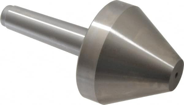 Royal Products - MT3 Taper Shank, 3.15" Head Diam 2,395 Lb Capacity Live Center - 5,000 Max RPM, 2-1/2" Head Length, 1" Point Diam, 2.52" Point Len, 615 Lb Max Workpc, 6-1/16" OAL, Bull Nose Point - Exact Tooling