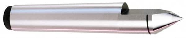 Royal Products - 1.748" Head Diam, Carbide-Tipped Steel Standard Point Half Dead Center - 5MT Morse Taper, 1.748" Point Diam, 8-1/2" OAL - Exact Tooling