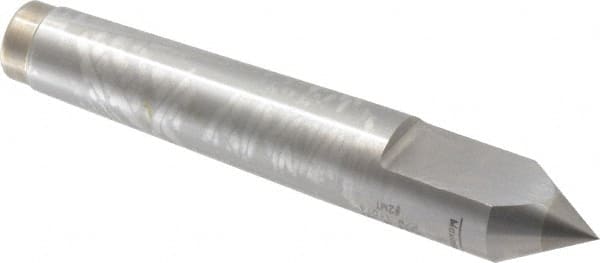 Royal Products - 0.7" Head Diam, Carbide-Tipped Steel Standard Point Half Dead Center - 2MT Morse Taper, 0.7" Point Diam, 4-3/16" OAL - Exact Tooling