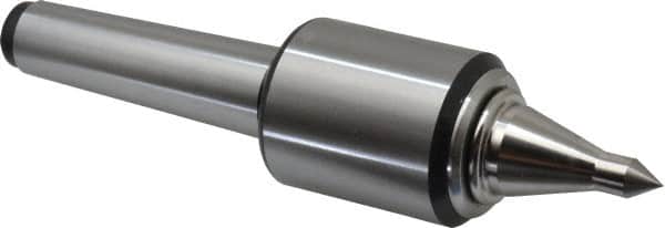 Royal Products - MT3 Taper Shank, 1.7" Head Diam 830 Lb Capacity Live Center - 12,000 Max RPM, 2.12" Head Length, 7/8" Point Diam, 1-3/4" Point Len, 180 Lb Max Workpc, 7-7/32" OAL, 3/8" Tip Diam, Long Point - Exact Tooling