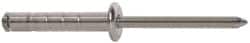 RivetKing - Size 610-612 Dome Head Aluminum Multi Grip Blind Rivet - Steel Mandrel, 1/2" to 0.787" Grip, 3/8" Head Diam, 0.192" to 0.196" Hole Diam, 1.07" Length Under Head, 3/16" Body Diam - Exact Tooling