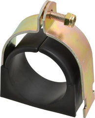 ZSI - 2-5/8" Pipe, Tube Clamp with Cushion - Dichromate - Exact Tooling