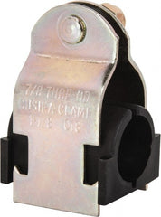 ZSI - 1/2" Pipe," Pipe Clamp with Cushion - Dichromate - Exact Tooling