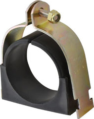 ZSI - 2-1/2" Pipe," Pipe Clamp with Cushion - Dichromate - Exact Tooling
