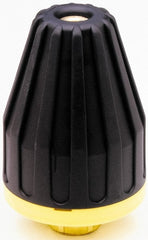 Dirt Killer - 4,700 psi Rotating, Brass, Ceramic & Plastic, Blast Pressure Washer Nozzle - 10mm Orifice Diam, 1/4" Thread, NPT, Brown - Exact Tooling