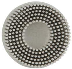 3M - 2" 120 Grit Ceramic Tapered Disc Brush - Fine Grade, Type R Quick Change Connector, 5/8" Trim Length - Exact Tooling