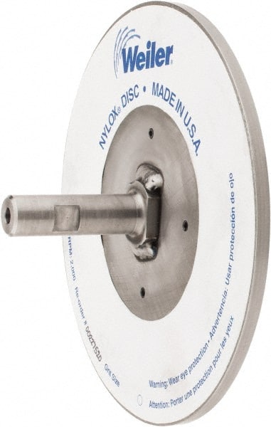 Weiler - 7/8" Arbor Hole to 3/4" Shank Diam Drive Arbor - For 8" Weiler Disc Brushes - Exact Tooling