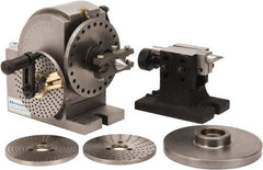 Interstate - Headstock Taper B&S 1, 1-1/2 - 8 Spindle Thread, Semi-Universal Dividing Head - 5.046" Centerline Height, 10-3/32" Swing, 9.96" Long x 6.42" Wide x 8.66" High - Exact Tooling