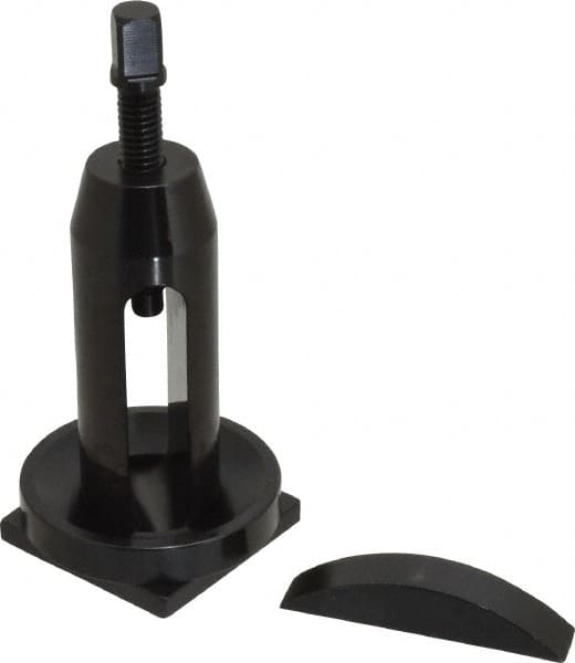 Value Collection - 12 and Under Inch Lathe Swing, Rocker Tool Post - 2-1/2 x 1/2 Inch Opening, 3-1/4 Inch Overall Height, 2 x 2 x 1/4 Inch Plate - Exact Tooling