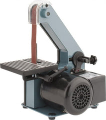 Enco - 30 Inch Long x 1 Inch Wide Belt Sanding Machine - 1/4 Hp, Single Phase - Exact Tooling