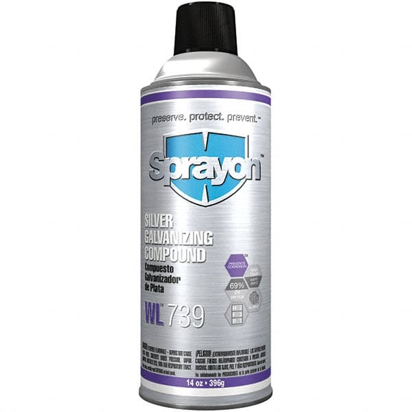 Sprayon - 16 oz Zinc Cold Galvanizing Compound - Comes in Aerosol - Exact Tooling
