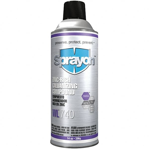 Sprayon - 16 oz Zinc Cold Galvanizing Compound - Comes in Aerosol - Exact Tooling