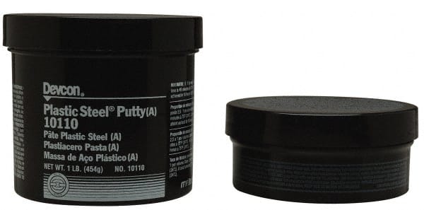 Devcon - 25 Lb Pail Two Part Epoxy - 45 min Working Time, Series Plastic Steel - Exact Tooling