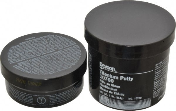 Devcon - 1 Lb Kit Gray Epoxy Resin Putty - 150°F (Wet), 350°F (Dry) Max Operating Temp, 16 hr Full Cure Time - Exact Tooling
