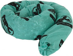 Brady SPC Sorbents - 12 Gal, 4' Long, 3" Diam, Polypropylene Sock - Chemical & Hazmat, Green - Exact Tooling