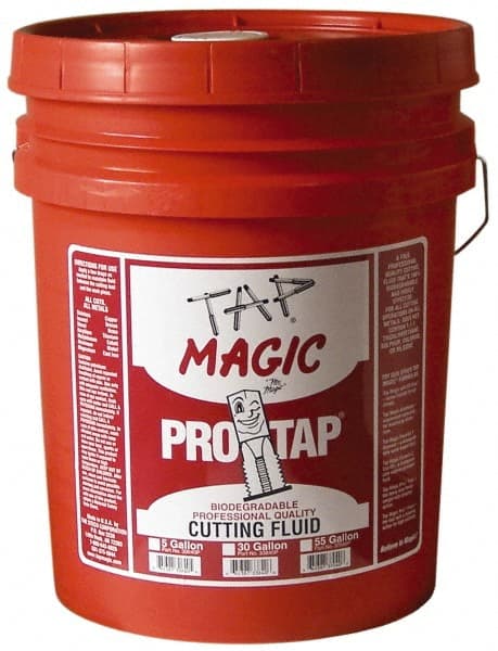 Tap Magic - Tap Magic ProTap, 5 Gal Pail Cutting & Tapping Fluid - Semisynthetic, For Boring, Broaching, Drilling, Engraving, Facing, Milling, Reaming, Sawing, Threading, Turning - Exact Tooling
