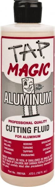 Tap Magic - Tap Magic Aluminum, 1 Pt Bottle Cutting & Tapping Fluid - Semisynthetic, For Boring, Broaching, Drilling, Engraving, Facing, Milling, Reaming, Sawing, Threading, Turning - Exact Tooling