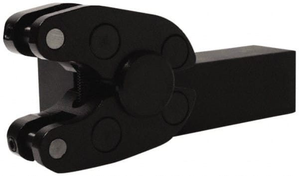 Made in USA - 5 Inch Overall Length x 1-1/2 Inch Overall Width, 0.19 to 1 Inch Capacity, Right Hand Cut, Scissor and Straddle Type Knurler - 3/4 Inch Diameter, 4 Inch Shank Length x 5/8 Inch Shank Width x 5/8 Inch Shank Height, Square Shank, KP Series - Exact Tooling