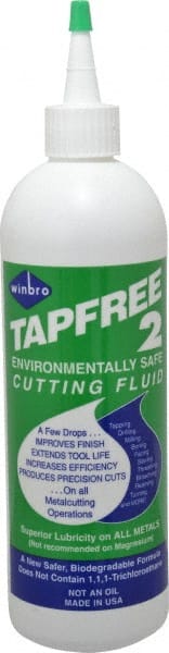 TapFree 2 - Tapfree 2, 1 Pt Bottle Cutting & Tapping Fluid - Water Soluble, For Cleaning - Exact Tooling