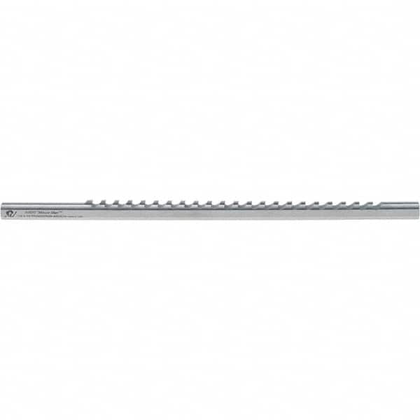 Dumont Minute Man - 1/8" Keyway Width, Production Keyway Broach - Bright Finish, 1/2" Broach Body Width, 25/64" to 2-1/2" LOC, 11-3/4" OAL, 1,440 Lbs Pressure for Max LOC - Exact Tooling