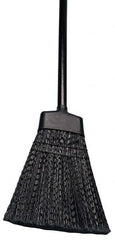 Ability One - 56" OAL Polypropylene Bristle Corn Broom - Plastic-Coated Metal Handle - Exact Tooling