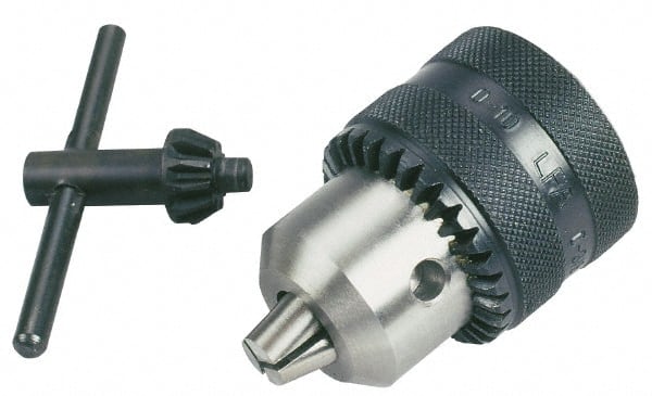 Value Collection - JT3, 3/16 to 3/4" Capacity, Steel Tapered Mount Drill Chuck - Keyed - Exact Tooling