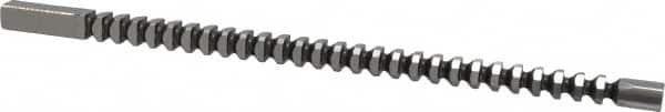 Dumont Minute Man - 7/16" x 10-7/8" Overall Length, 29/64" Pilot Hole Diam, Square Broach - 0.438 to 0.439" Tolerance, 0.611 to 0.613" Across Corners, 5/16" Pitch, 1/2 to 1-3/8" LOC, 4,500 Lbs. Pressure for Max LOC - Exact Tooling
