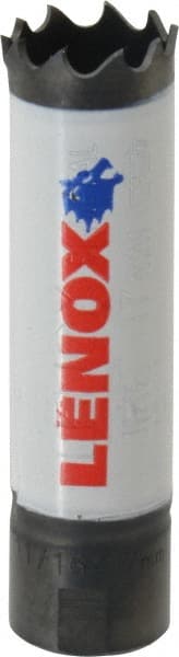 Lenox - 11/16" Diam, 1-1/2" Cutting Depth, Hole Saw - Bi-Metal Saw, Toothed Edge - Exact Tooling