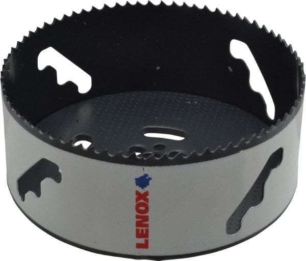 Lenox - 5" Diam, 1-1/2" Cutting Depth, Hole Saw - Bi-Metal Saw, Toothed Edge - Exact Tooling