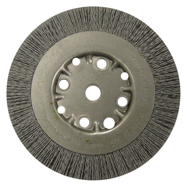 Anderson - 10" OD, 3/4" Arbor Hole, Crimped Nylon Wheel Brush - 1" Face Width - Exact Tooling