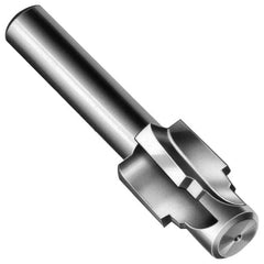 Made in USA - 7/8-14" Port, 1.364" Spotface Diam, 5/8" Tube Outside Diam, Plain Pilot, Straight Shank, High Speed Steel Porting Tool - Exact Tooling