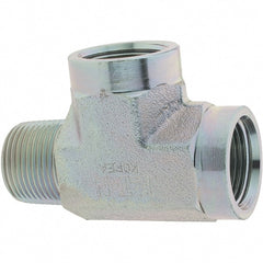 Eaton - Stainless Steel Industrial Pipe Tee - MNPT x FNPT x FNPT - Exact Tooling