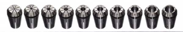 Accupro - 13 Piece, 0.02" to 0.275" Capacity, ER Collet Set - 0.02mm TIR, Series ER11 - Exact Tooling
