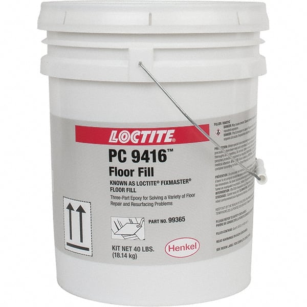 Loctite - 40 Lb Kit Gray Epoxy Resin Filler/Repair Caulk - -20 to 225°F Operating Temp, 6 min Tack Free Dry Time, 24 hr Full Cure Time, Series 135 - Exact Tooling