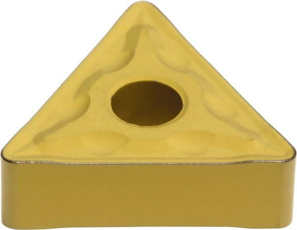 Sumitomo - TNMG434 EMU Grade AC700G Carbide Turning Insert - TiC Finish, 60° Triangle, 1/2" Inscr Circle, 3/16" Thick, 1/16" Corner Radius - Exact Tooling