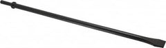 Value Collection - 3/4" Head Width, 18" OAL, Flat Chisel - Round Shank, Steel - Exact Tooling