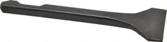 Value Collection - 3" Head Width, 7" OAL, 1/8" Shank Diam, Floor Scraper Chisel - Round Shank, Steel - Exact Tooling