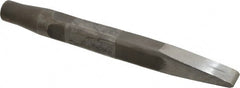 Made in USA - 15/16" Head Width, 9-1/2" OAL, Rivet Cutter Chisel - Round Drive, Round Shank, Alloy Steel - Exact Tooling