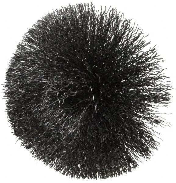 Weiler - 2-3/4" Brush Diam, Crimped, Flared End Brush - 1/4" Diam Shank, 16,000 Max RPM - Exact Tooling