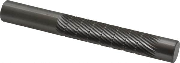 Made in USA - 1/2" Diam, 1-1/2" LOC, Solid Carbide Diamond Pattern Router Bit - 4" OAL, 1/2" Shank Diam - Exact Tooling