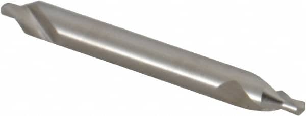Magafor - #2 Plain Cut 60° Incl Angle High Speed Steel Combo Drill & Countersink - Exact Tooling