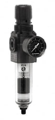 Norgren - 3/8 NPT Compact 1 Pc Filter/Regulator FRL Unit with Pressure Gauge - Exact Tooling